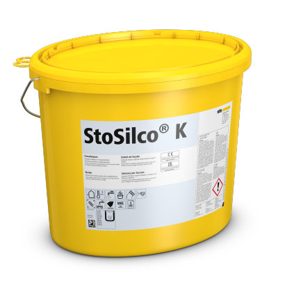 StoSilco K 1,0 fine rústico branco- Balde 25KG