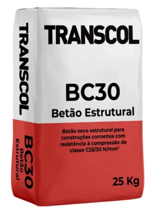 Transcol Betão estrutural BC30 - 25 kg