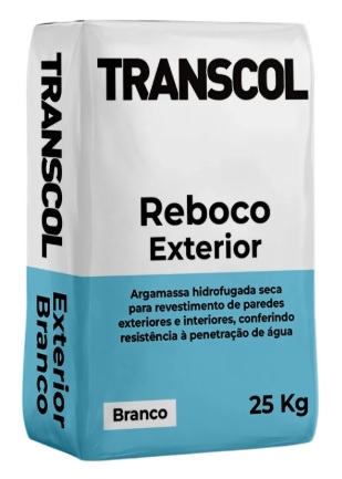 Transcol Reboco exterior branco 25 kg